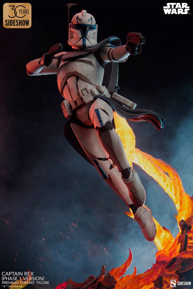 Star Wars Premium Format Figur Captain Rex (Phase 1 Version) Sideshow Exclusive 68 cm - Smalltinytoystore