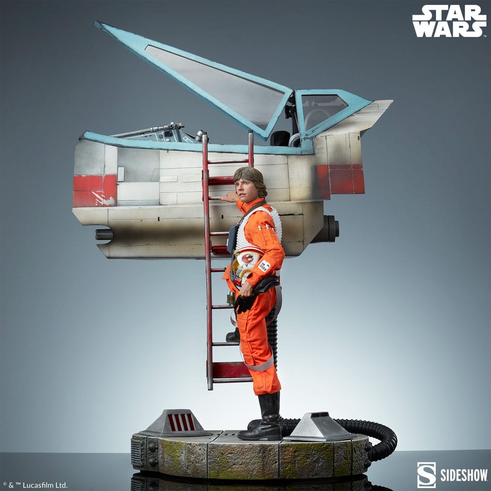 Star Wars Premium Format Statue Luke Skywalker & X-Wing: Red Five, Standing By 76 cm - Smalltinytoystore