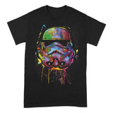 Star Wars T-Shirt Paint Splats Helmet Größe S - Smalltinytoystore
