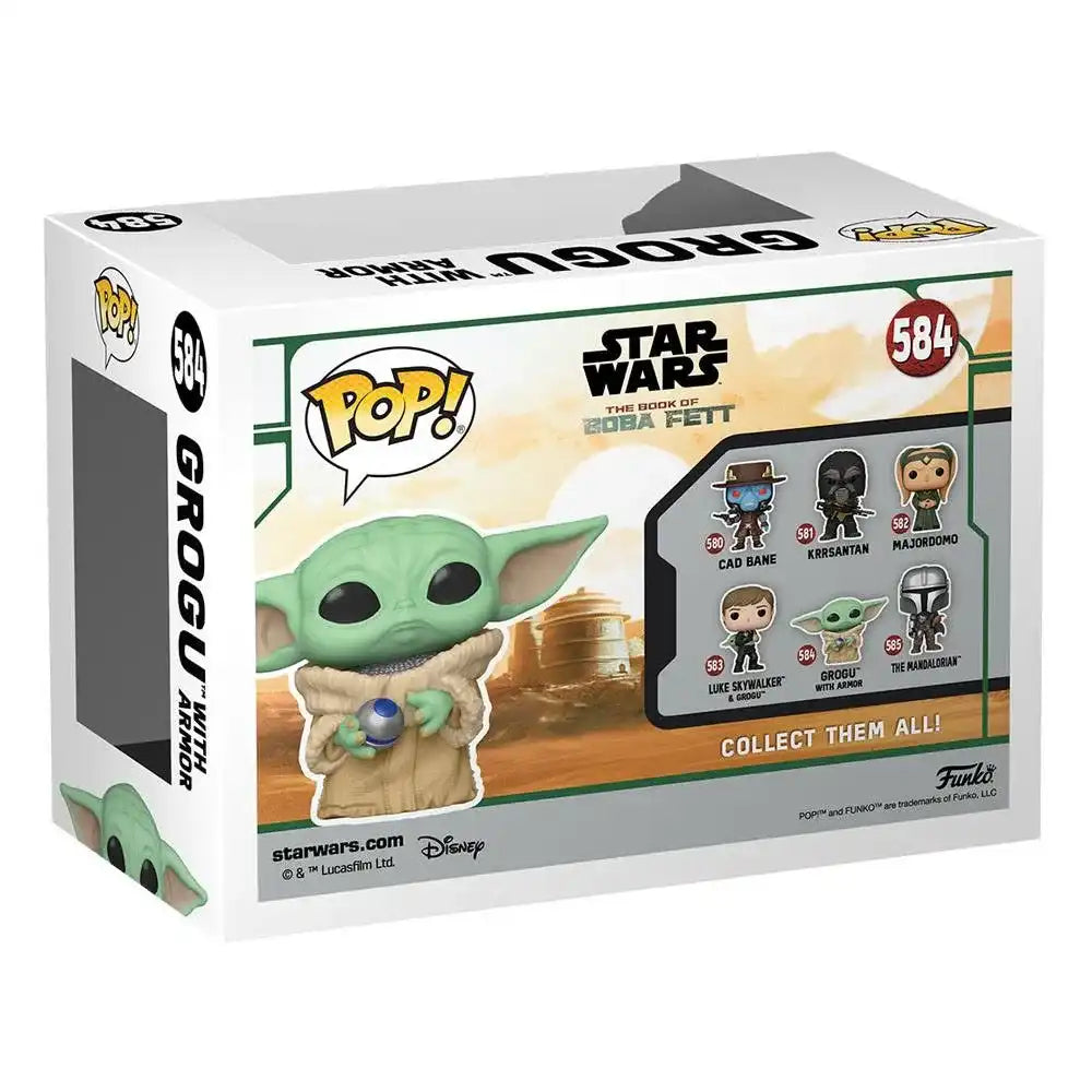 Star Wars The Book of Boba Fett POP! TV Vinyl Figur Grogu w/armor 9 cm - Smalltinytoystore