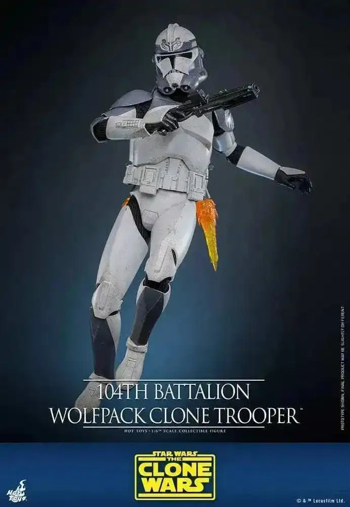 Star Wars The Clone Wars 1/6 104th Battalion Wolfpack Clone Trooper 30 cm HOT TOYS - Smalltinytoystore