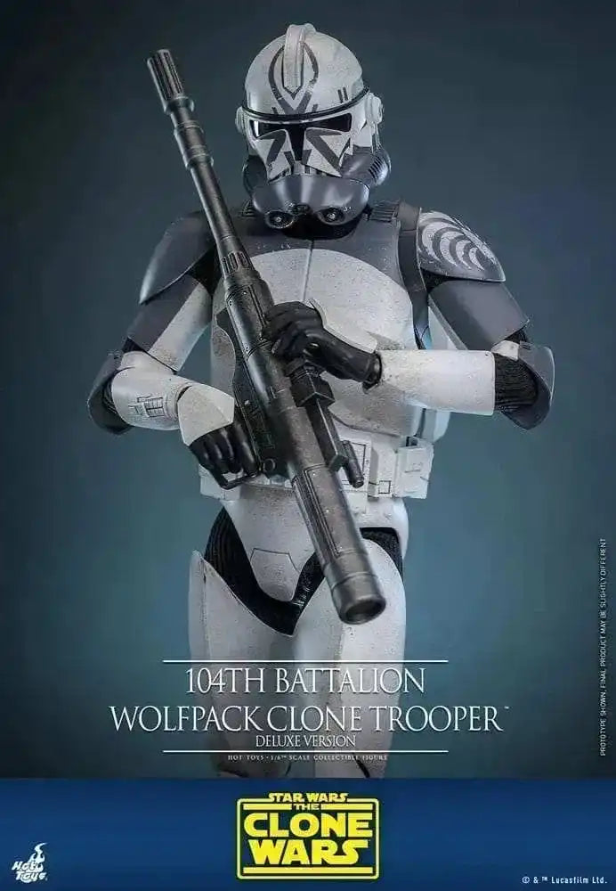 Star Wars The Clone Wars 1/6 104th Battalion Wolfpack Clone Trooper Deluxe Version 30 cm HOT TOYS - Smalltinytoystore