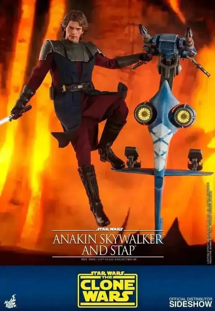 Star Wars The Clone Wars 1/6 Anakin Skywalker & STAP 31 cm HOT TOYS - Smalltinytoystore