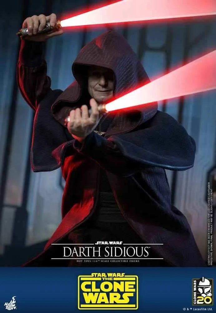 Star Wars The Clone Wars 1/6 Darth Sidious 29 cm HOT TOYS - Smalltinytoystore
