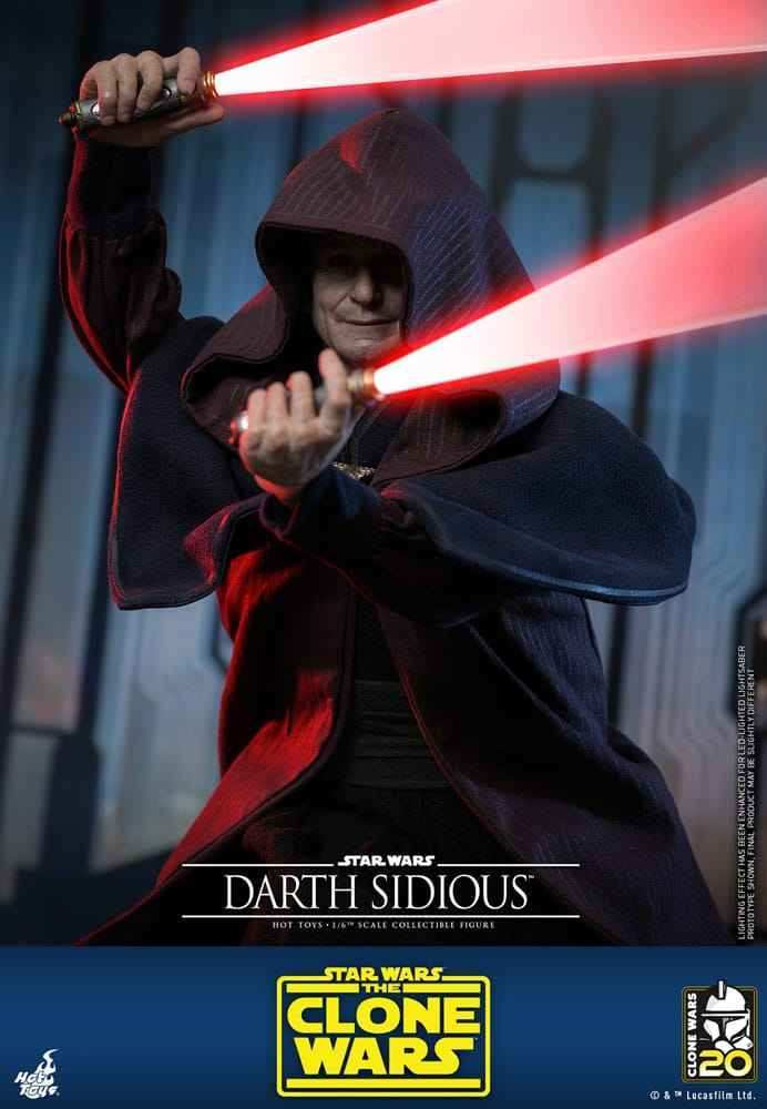 Star Wars The Clone Wars 1/6 Darth Sidious 29 cm HOT TOYS - Smalltinytoystore