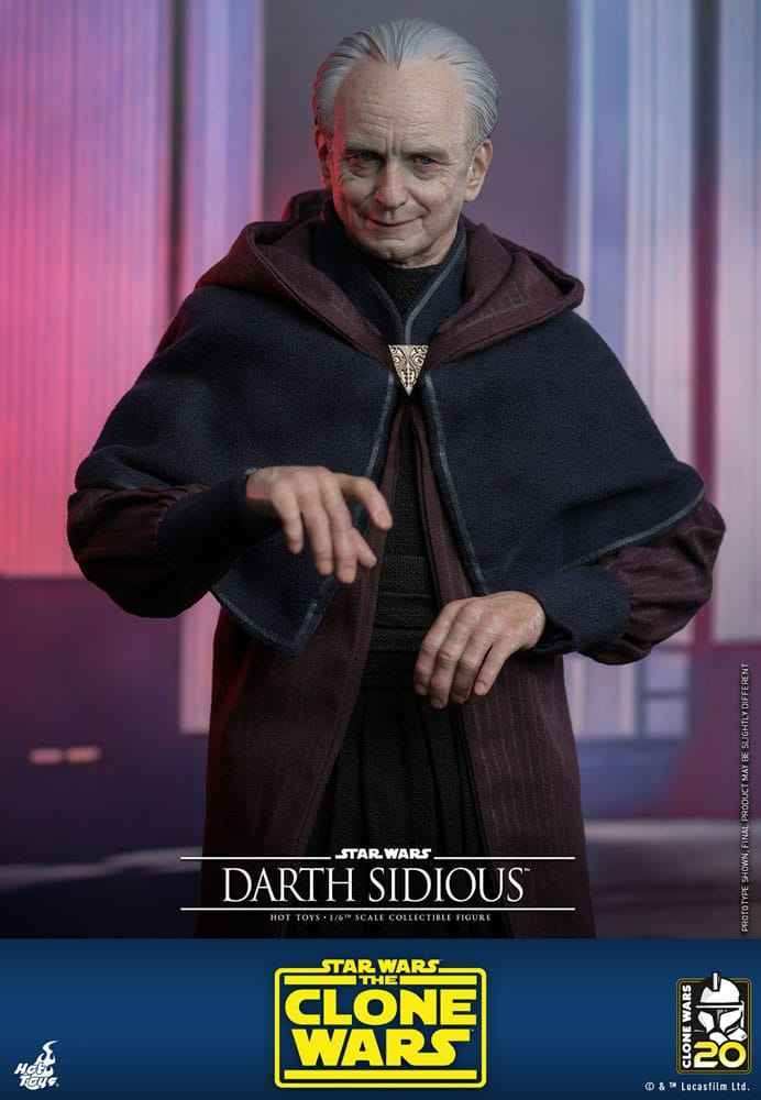 Star Wars The Clone Wars 1/6 Darth Sidious 29 cm HOT TOYS - Smalltinytoystore
