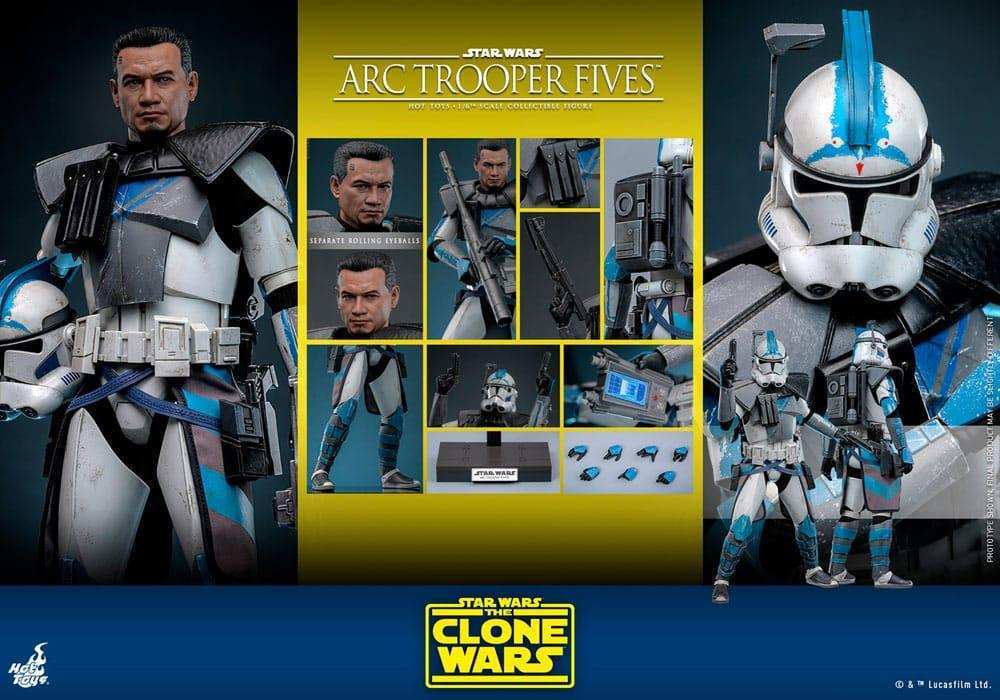 Star Wars The Clone Wars Actionfigur 1/6 Arc Trooper Fives 30 cm HOT TOYS - Smalltinytoystore