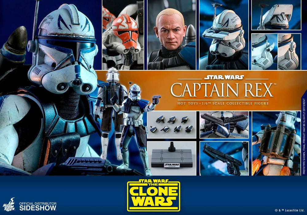 Star Wars The Clone Wars Actionfigur 1/6 Captain Rex 30 cm HOT TOYS - Smalltinytoystore