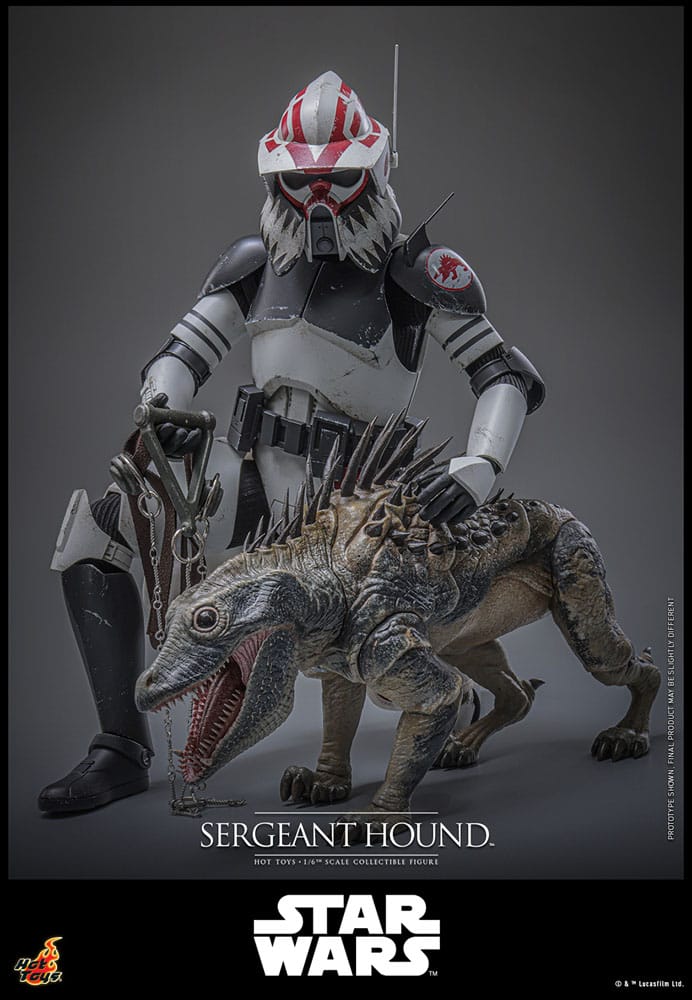 Star Wars: The Clone Wars Actionfigur 1/6 Sergeant Hound 30 cm - Smalltinytoystore