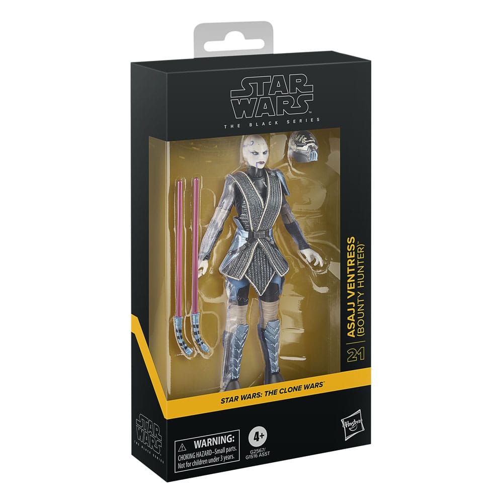 Star Wars: The Clone Wars Black Series Actionfigur Asajj Ventress (Bounty Hunter) 15 cm - Smalltinytoystore