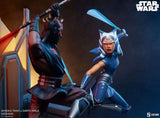 Star Wars: The Clone Wars Diorama Ahsoka Tano vs Darth Maul 51 cm - Smalltinytoystore