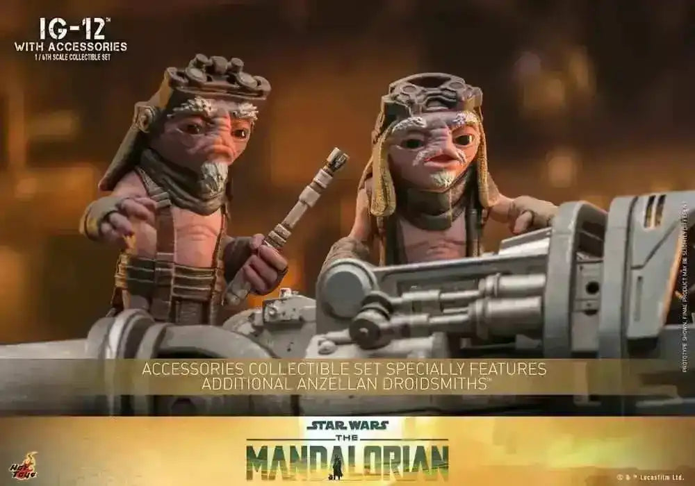 Star Wars The Mandalorian 1/6 IG-12 mit Zubehör 36 cm HOT TOYS - Smalltinytoystore