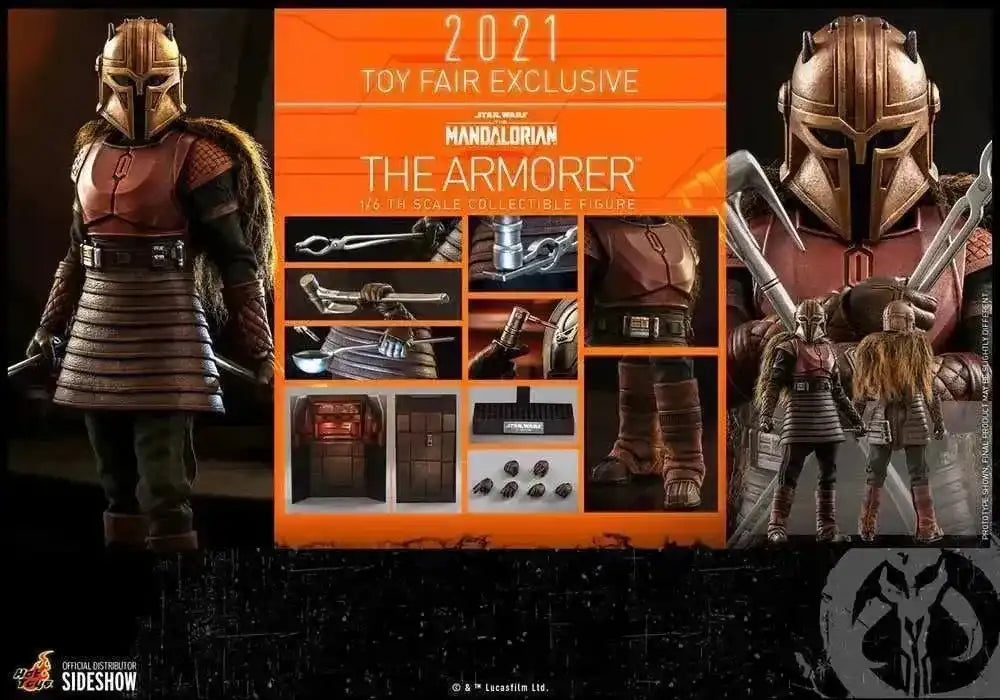 Star Wars The Mandalorian 1/6 The Armorer 2021 Toy Fair Exclusive HOT TOYS - Smalltinytoystore