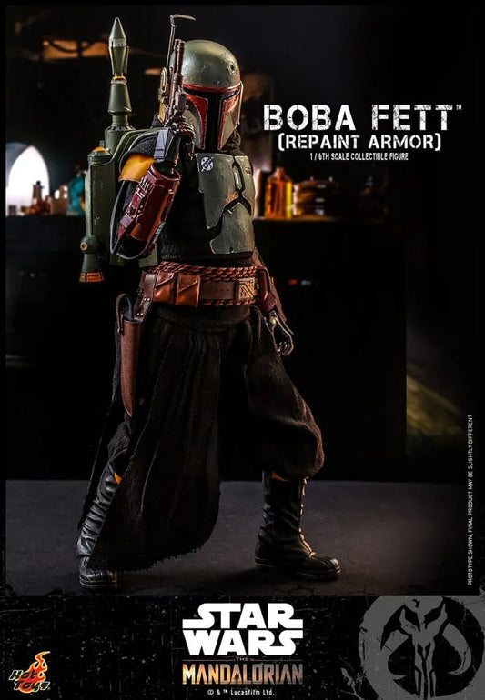 Star Wars: The Mandalorian Actionfigur 1/6 Boba Fett Repaint Armor Special Edition HOT TOYS OHNE MAILER - Smalltinytoystore