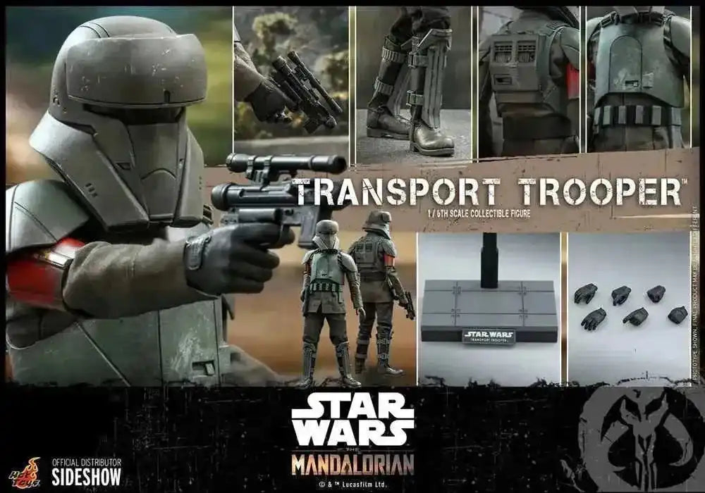 Star Wars The Mandalorian Actionfigur 1/6 Transport Trooper 31 cm HOT TOYS - Smalltinytoystore