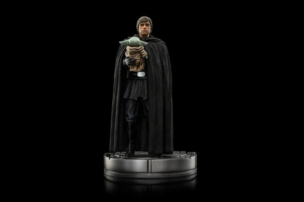 Star Wars The Mandalorian Art Scale Statue 1/10 Luke Skywalker und Grogu 21 cm - Smalltinytoystore