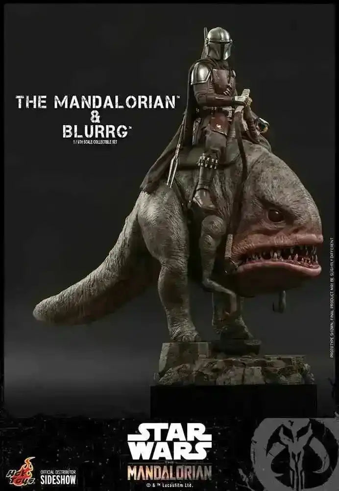 Star Wars The Mandalorian Doppelpack 1/6 The Mandalorian & Blurrg 37 cm HOT TOYS - Smalltinytoystore
