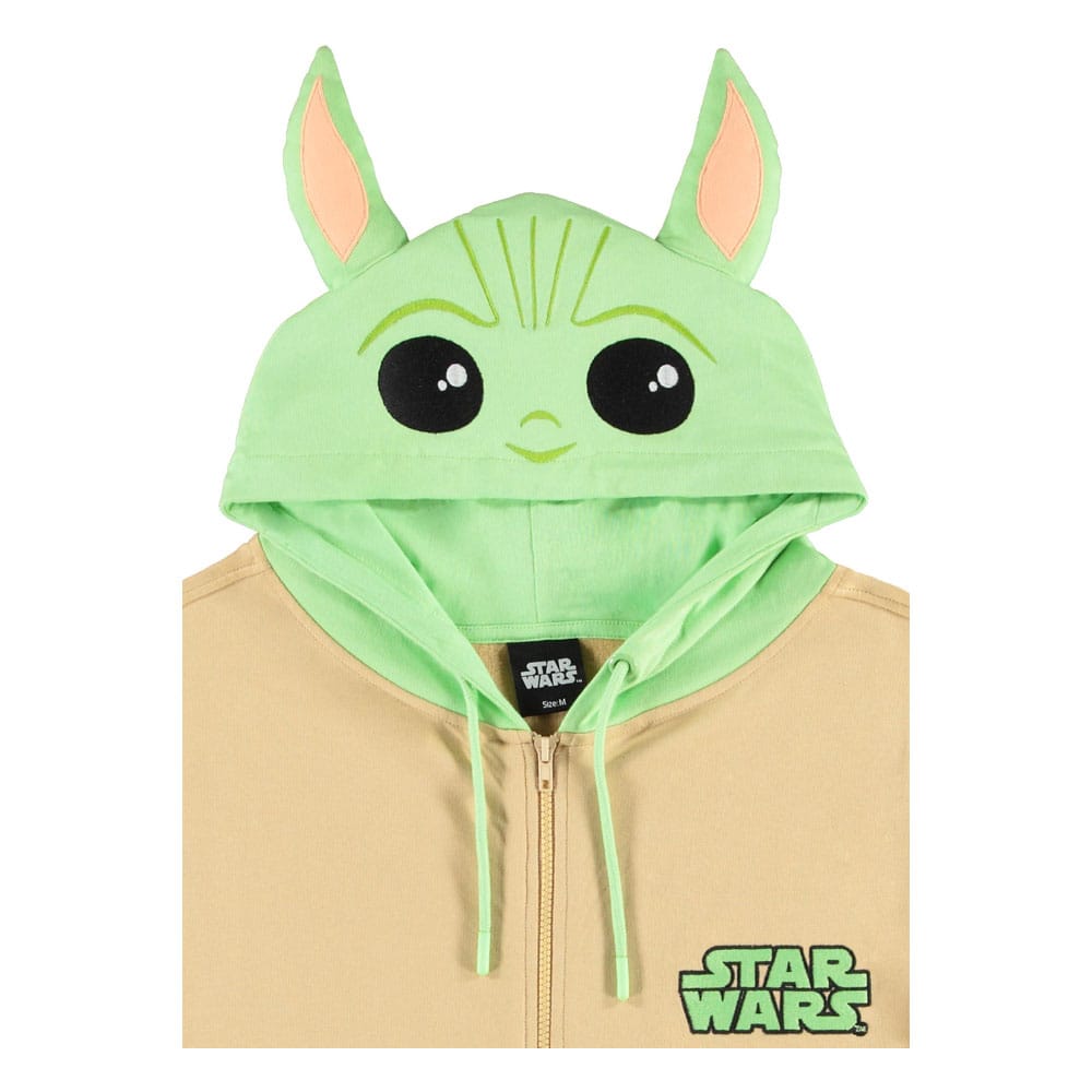 Star Wars The Mandalorian Kapuzenjacke mit Reißverschluß Grogu Größe XL - Smalltinytoystore
