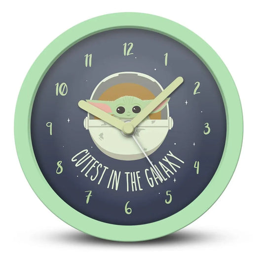 Star Wars: The Mandalorian Schreibtischuhr Cutest in the Galaxy - Smalltinytoystore
