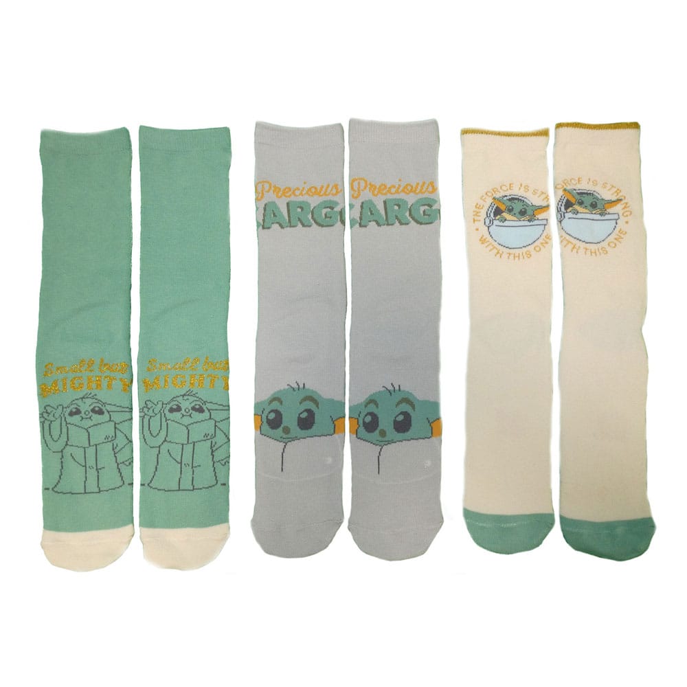 Star Wars The Mandalorian Socken 3er-Pack Grogu L-XL - Smalltinytoystore