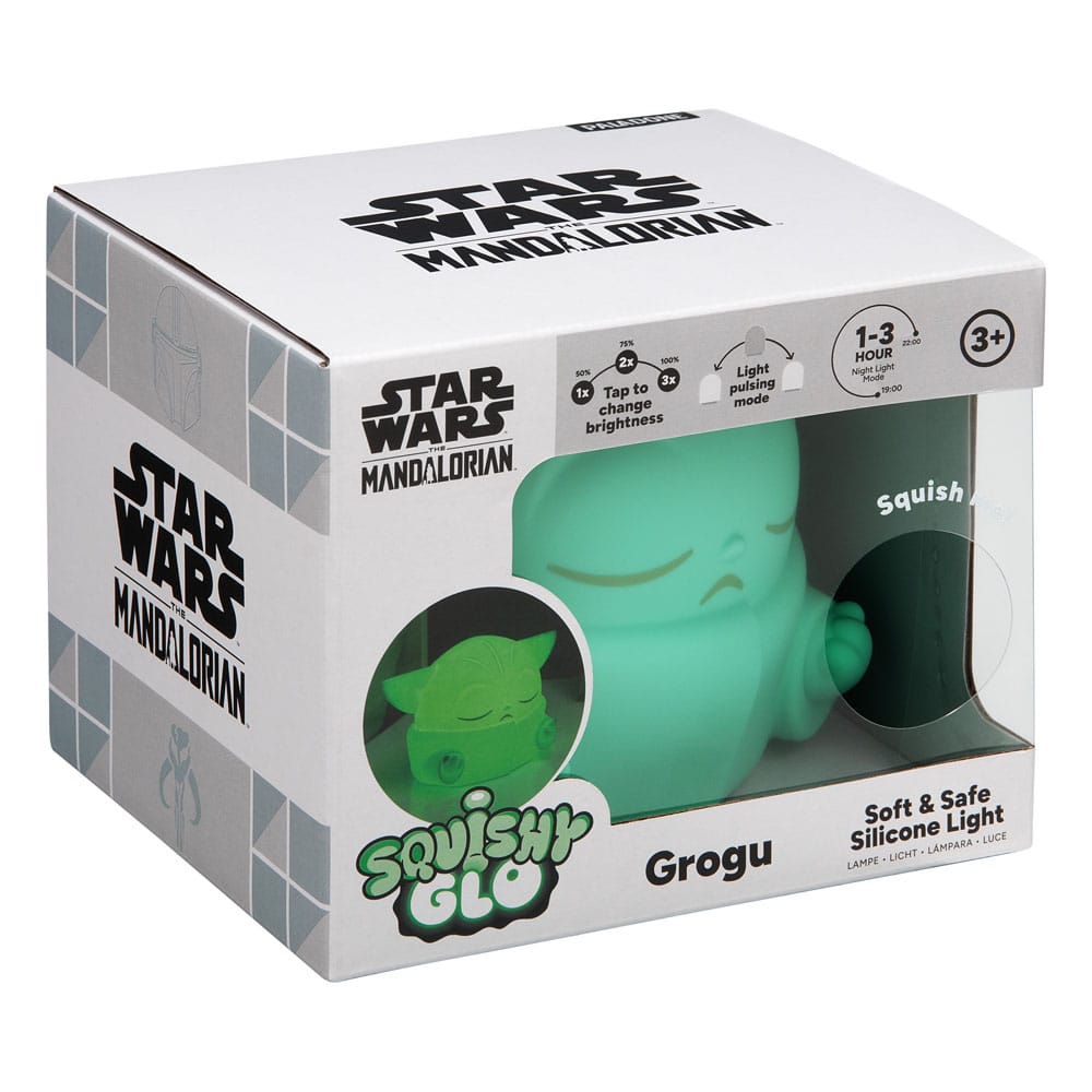 Star Wars The Mandalorian Squishy Glo Silikon-Leuchte Grogu 15 cm - Smalltinytoystore