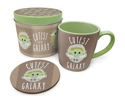 Star Wars The Mandalorian Tasse mit Untersetzer Cutest in the Galaxy - Smalltinytoystore