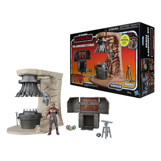 Star Wars The Mandalorian Vintage Collection The Armorer's Forge mit The Armorer (Lakeside Covert World) - Smalltinytoystore