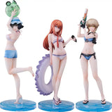 Steins Gate PVC Statuen 3er-Set 1/7 Suzuha Amane, Kurisu Makise, Mayuri Shiina Swimsuit Ver. - Smalltinytoystore