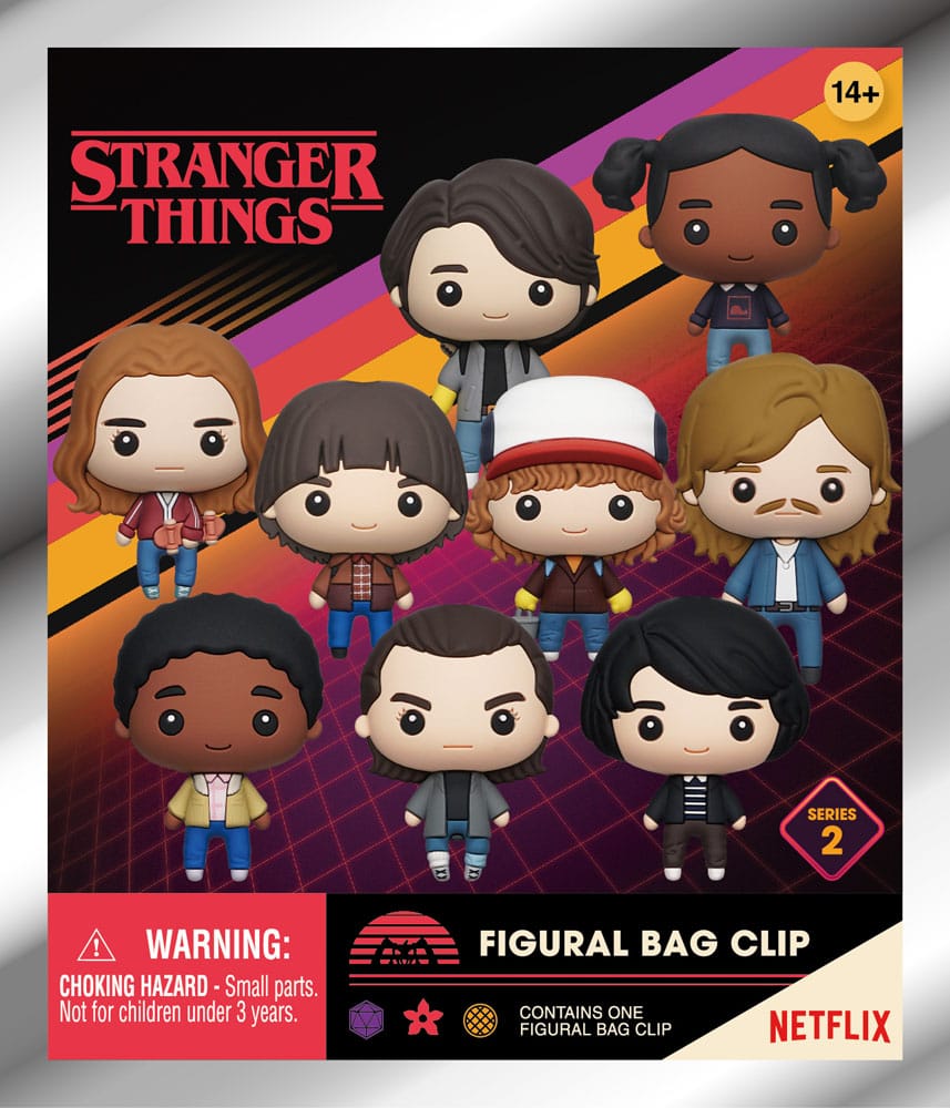 Stranger Things 3D PVC-Taschenanhänger Series 2 Display (24) - Smalltinytoystore