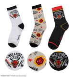 Stranger Things: Hellfire Club Set of 3 Socks - Smalltinytoystore