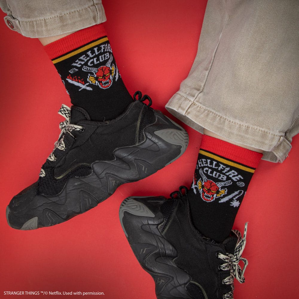 Stranger Things: Hellfire Club Set of 3 Socks - Smalltinytoystore