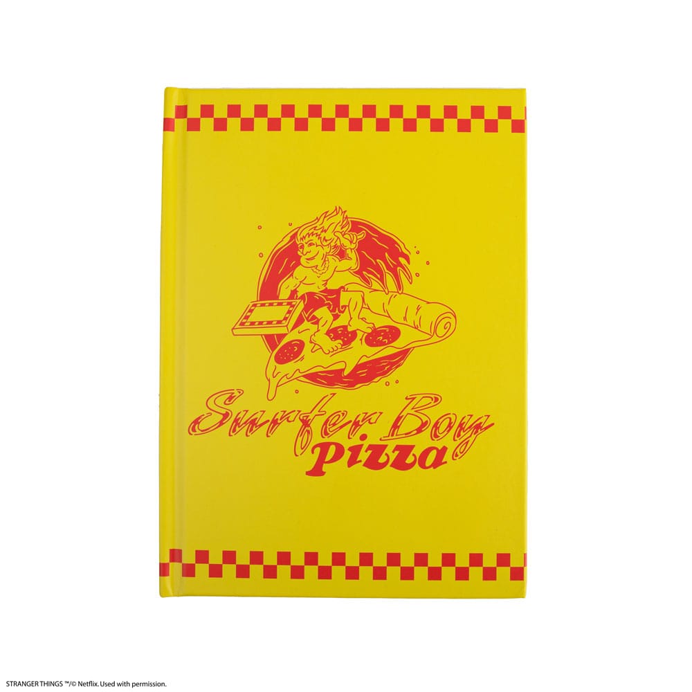 Stranger Things Notizbuch Surfer Boy Pizza Hardcover - Smalltinytoystore