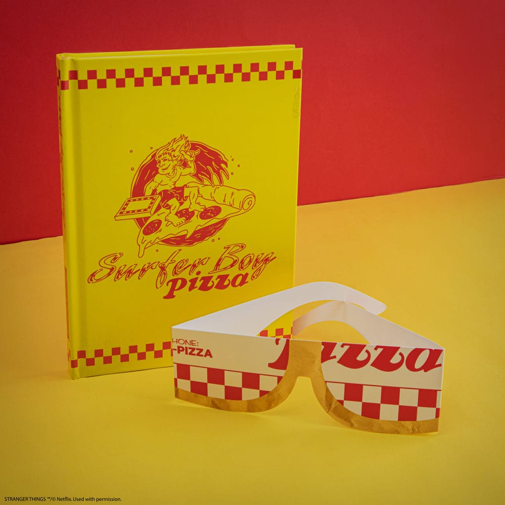 Stranger Things Notizbuch Surfer Boy Pizza Hardcover - Smalltinytoystore