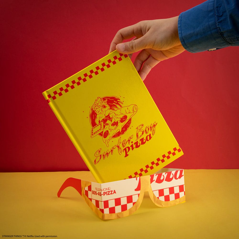 Stranger Things Notizbuch Surfer Boy Pizza Hardcover - Smalltinytoystore