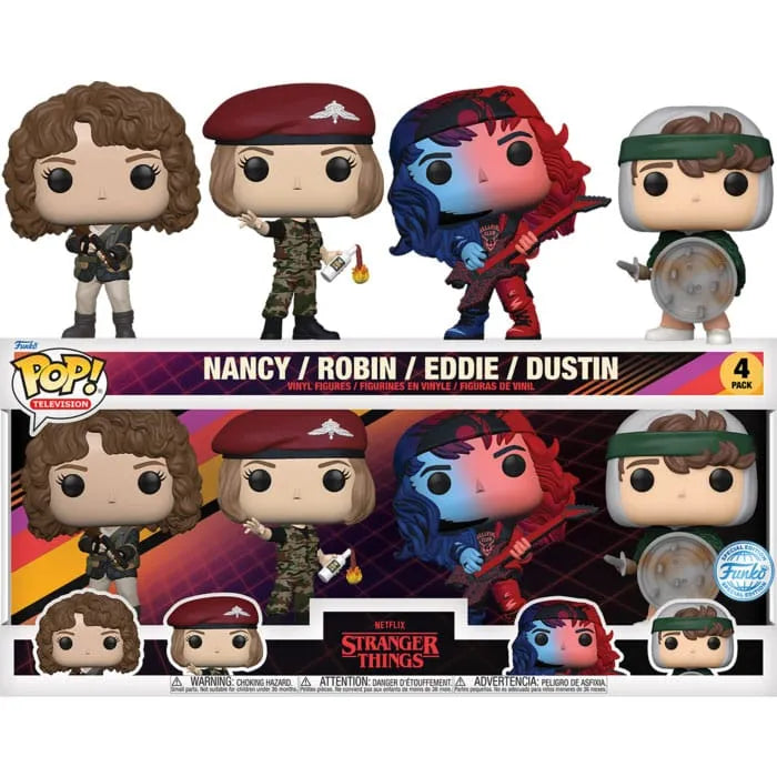 Stranger Things POP! TV Vinyl Figuren 4er-Pack S4 (EMEA) 9 cm - Smalltinytoystore