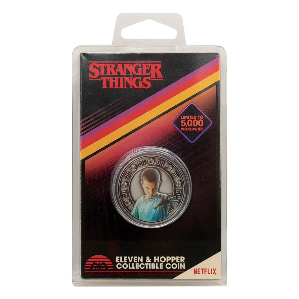 Stranger Things Sammelmünze Eleven & Hopper 4 cm - Smalltinytoystore