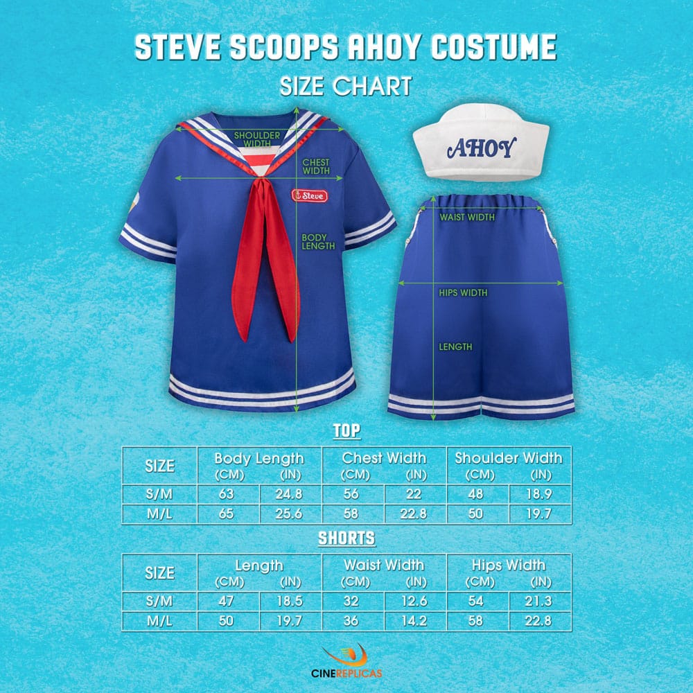 Stranger Things: Scoops Ahoy Steve Costume - Smalltinytoystore