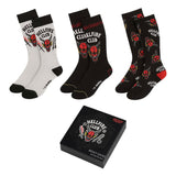 Stranger Things Socken 3er-Pack 38-45 Hellfire Club - Smalltinytoystore