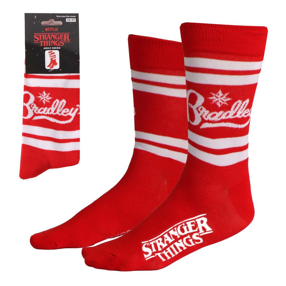 Stranger Things Socken Bradley´s Big Buy Red 38-45 - Smalltinytoystore