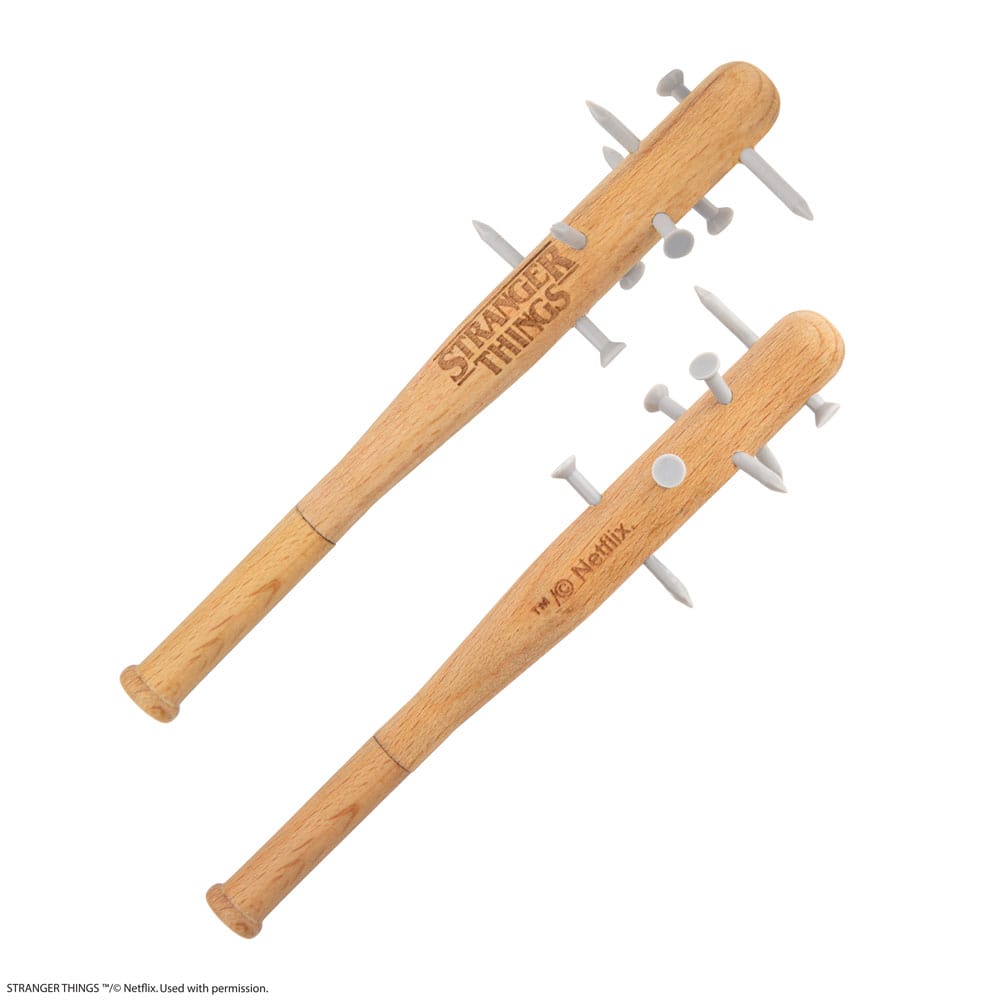 Stranger Things Stachelige Schlägerkugelschreiber & Stranger Things Anstecknadel - Smalltinytoystore