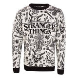 Stranger Things Sweatshirt Christmas Jumper Collage Größe L - Smalltinytoystore