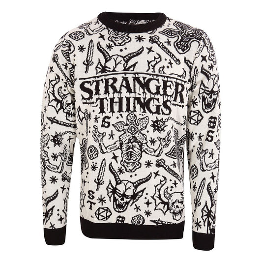 Stranger Things Sweatshirt Christmas Jumper Collage Größe S - Smalltinytoystore
