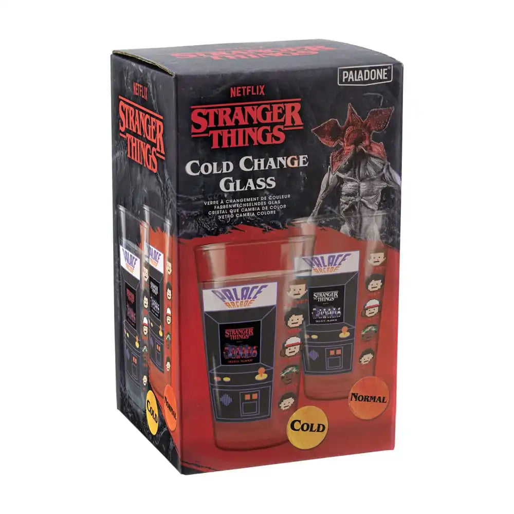 Stranger Things Trinkglas mit Thermoeffekt Arcade 400 ml - Smalltinytoystore