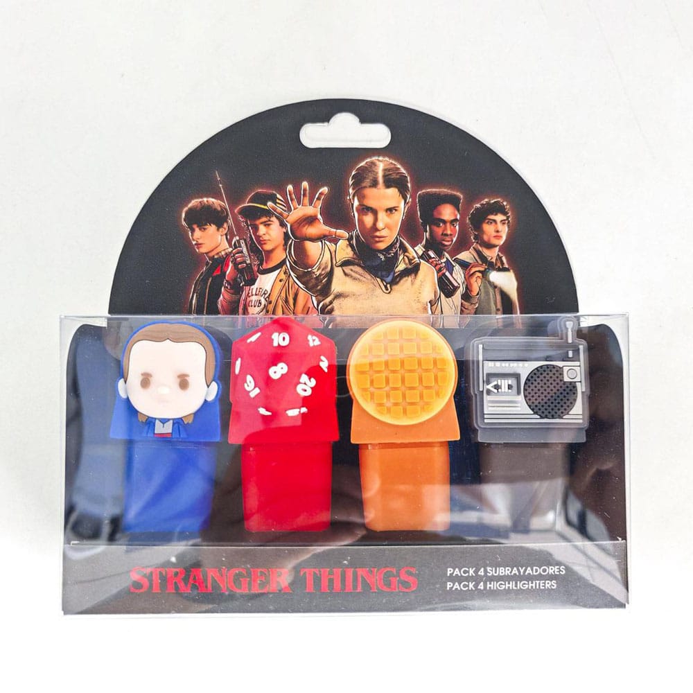 Stranger Thinigs Textmarker 4-er Pack - Smalltinytoystore