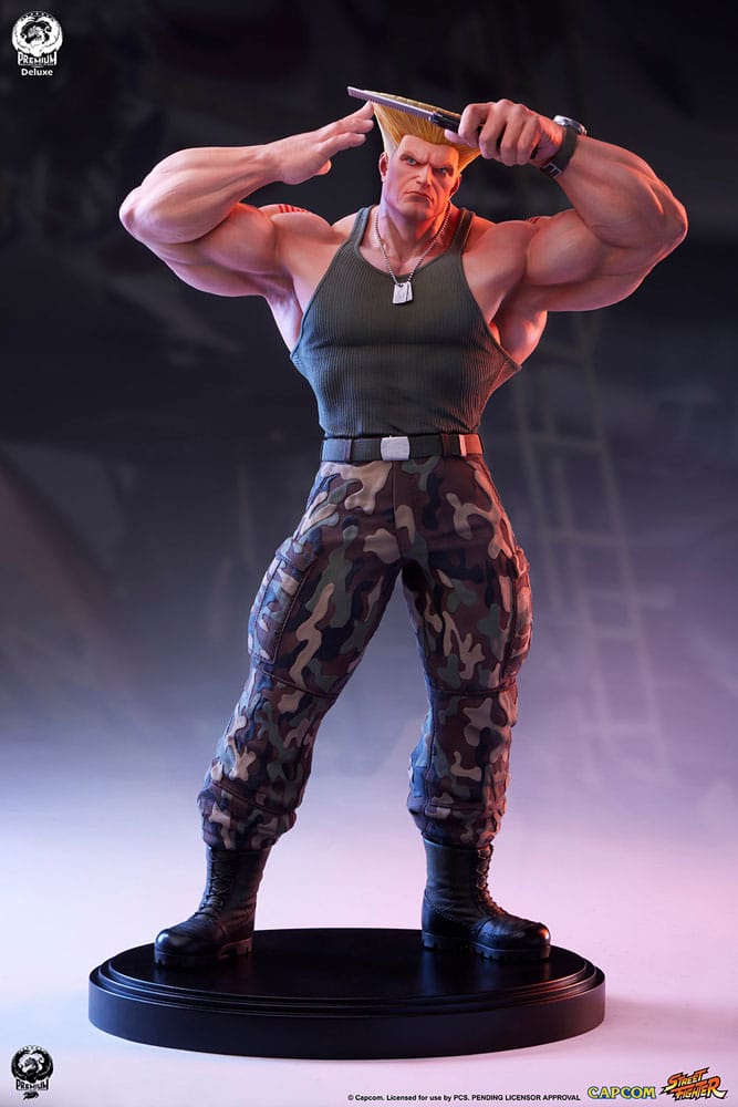 Street Fighter 6 PVC Statue 1/4 Guile Deluxe Edition 50 cm - Smalltinytoystore