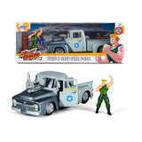 Street Fighter Diecast Modell 1/24 1956 Ford Pickup Guile - Smalltinytoystore