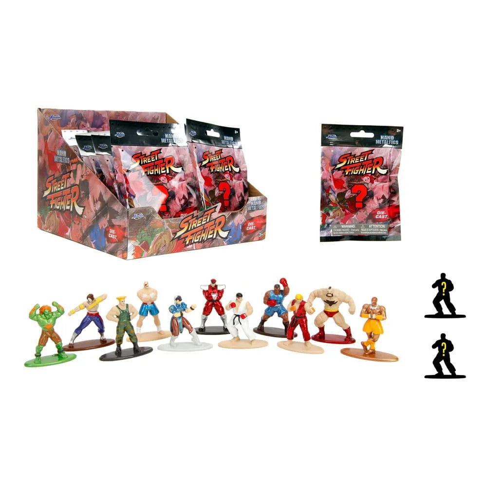 Street Fighter Nano Metalfigs Diecast Minifiguren Display 6 cm (24) - Smalltinytoystore