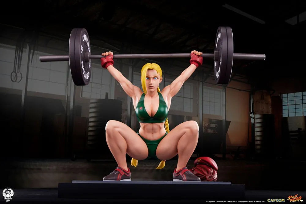 Street Fighter Premier Series Statue 1/4 Cammy: Powerlifting 41 cm - Smalltinytoystore