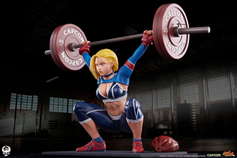 Street Fighter Premier Series Statue 1/4 Cammy: Powerlifting SF6 41 cm - Smalltinytoystore