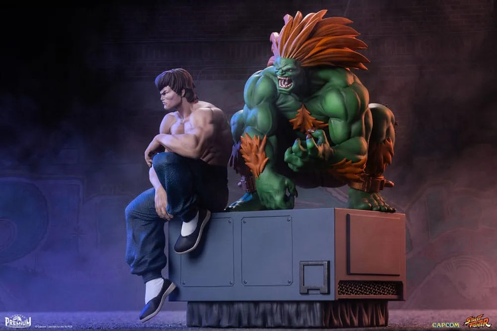 Street Fighter PVC Statuen 1/10 Blanka & Fei Long 21 cm - Smalltinytoystore